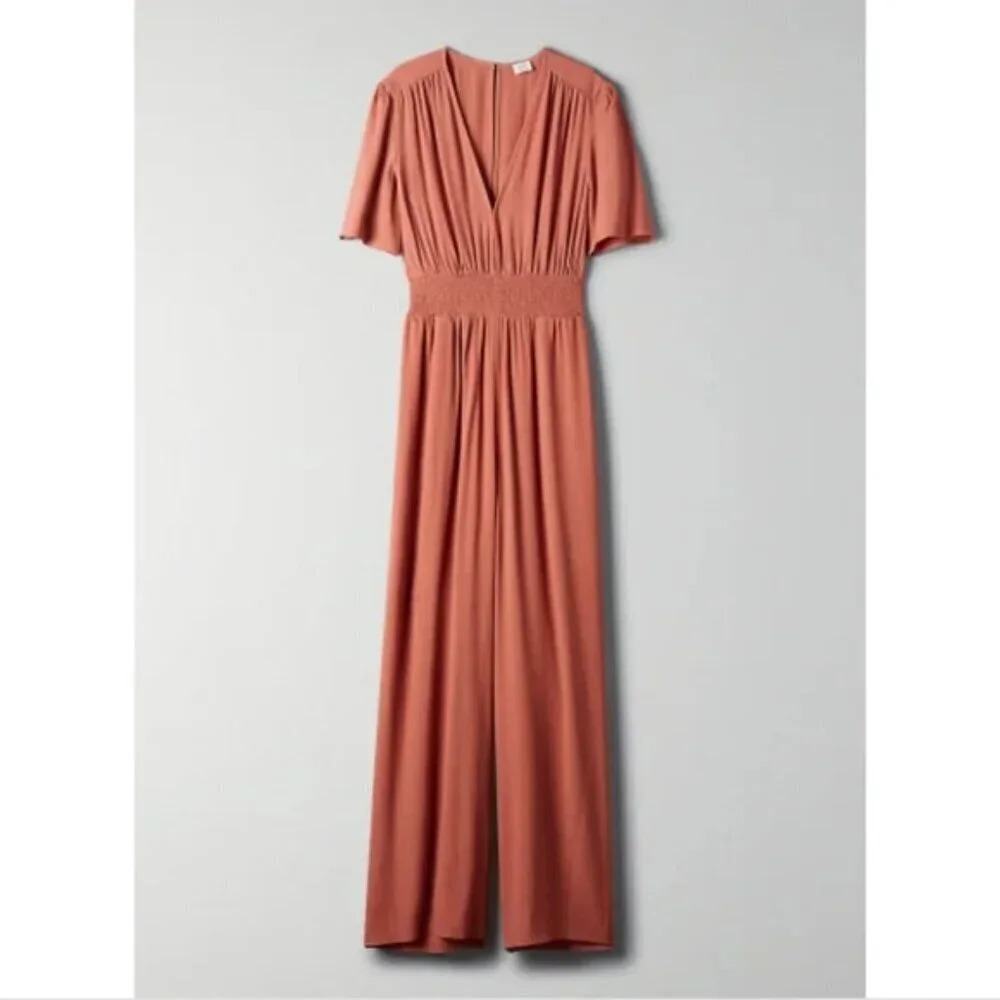 Aritzia Wilfred Illana Wide  Leg Jumpsuit Size Small